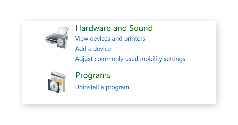 Windows 7 Control Panel